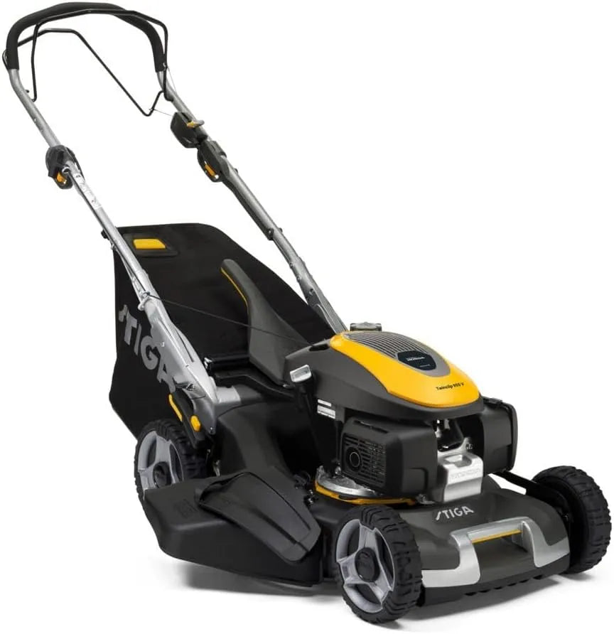 Stiga tondeuse à gazon GCVx170 cm3, Coupe 4 en 1, bac de ramassage de 70 litres, autotractée à Essence Twinclip 955 V, variateur de Vitesse