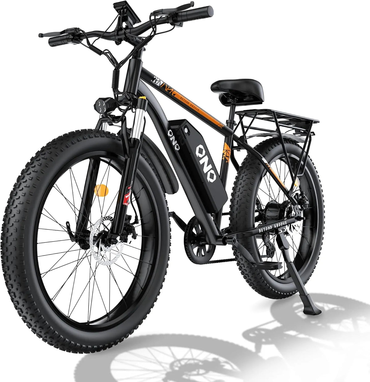 Vélo électrique VTT 26, autonomie jusqu'à 40-80 km, Pouces Pneus Gras, de Plage et de Neige, Batterie 48 V 15 Ah, Shimano 7 niveaux de vitesse