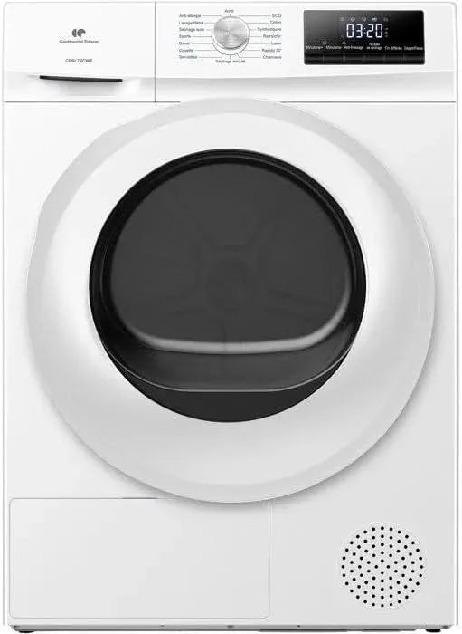 Pompe Cesl7pcwe CONTINENTAL EDISON Seche-linge, poids 7 Kg, largeur 60 Cm, à Chaleur, classe énergétique E, finition blanche