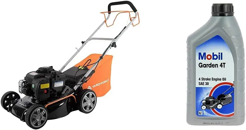 Tondeuse à gazon 300E Yard Force, Largeur de Coupe 41cm avec Moteur à Essence Briggs, Thermique 125cc, Mobil Garden Oil 4T, capacité 1L, Stratton