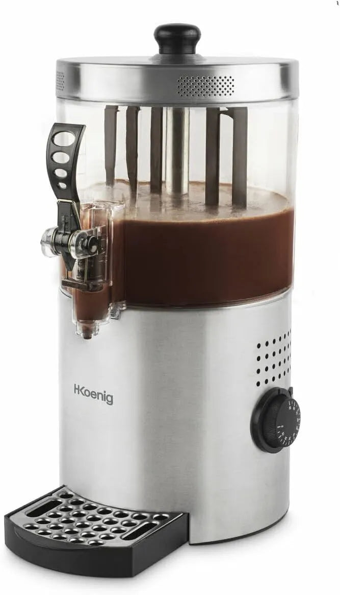 Distributeur à chocolat chaud SHK800 H.Koenig, Acier inoxydable, 1200W, puissance 1200W, Maintien au chaud, Compatible Lave-vaisselle