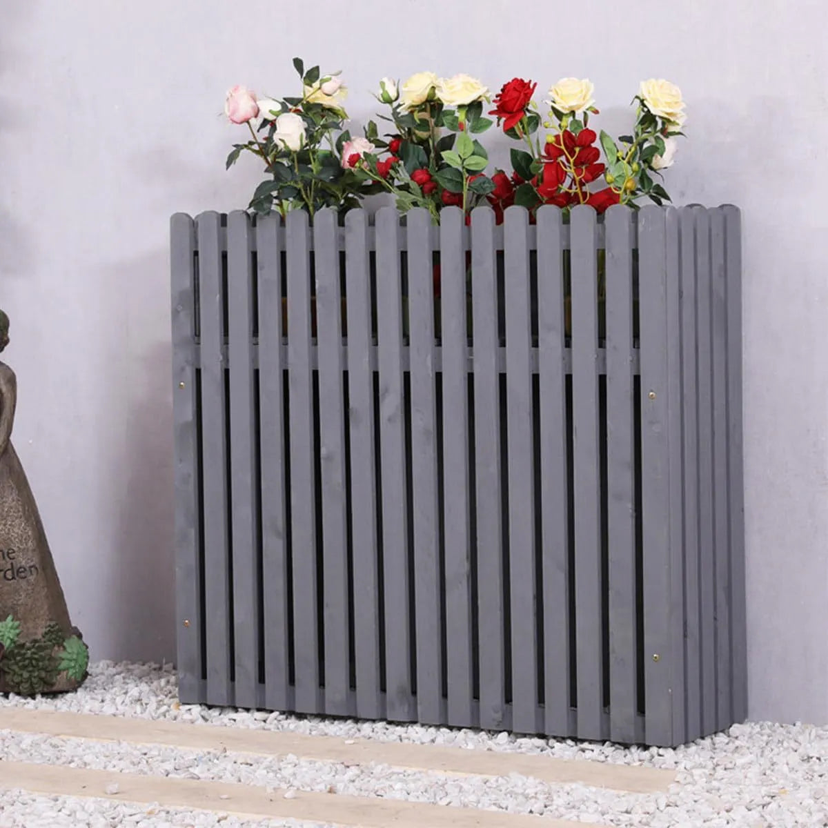 Climatiseur Cache-unité de, décoration de Jardin élégante, dimensions 100 x 30 x 80 cm, en Bois, clôture extérieure pour