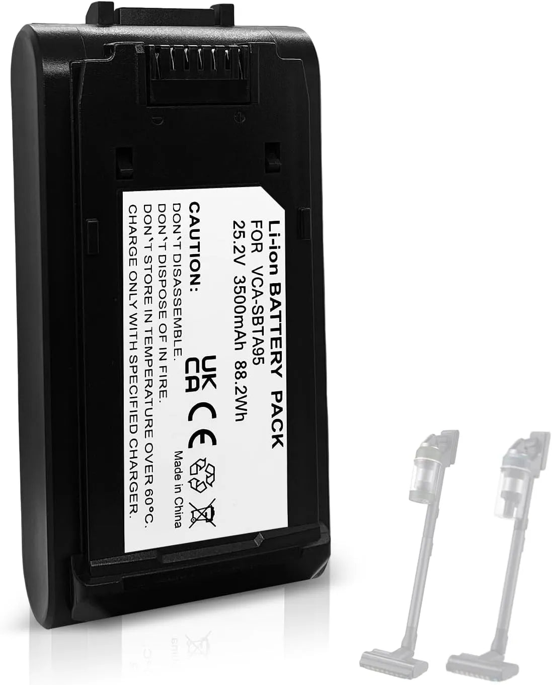 Samsung batterie pour aspirateur VCA-SBTA95 VS20C95E4TB/WD VS20C95D4TK/WD, sans Fil Jet Bespoke Plus, Jet 85, Jet 95