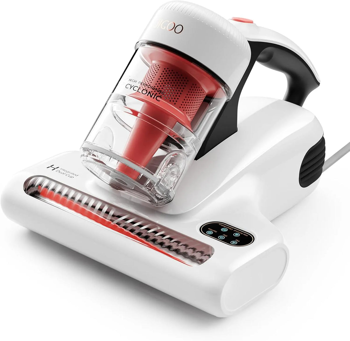 Aspirateur JIGOO, Combat Les punaises de lit, Matelas Anti Acariens avec Affichage LED Intelligent, Capteur de Poussière d'acariens, lumière UV-C