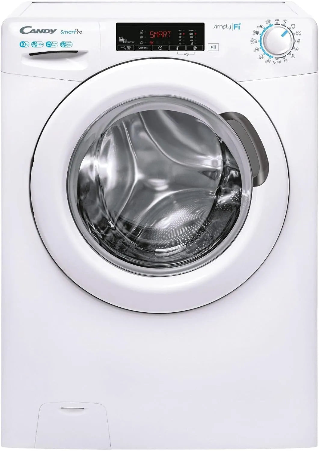 Candy modèle 14105TW4/1-S, Smart Pro CSO lavatrice Caricamento frontale 10 kg 1400 Giri/min Bianco