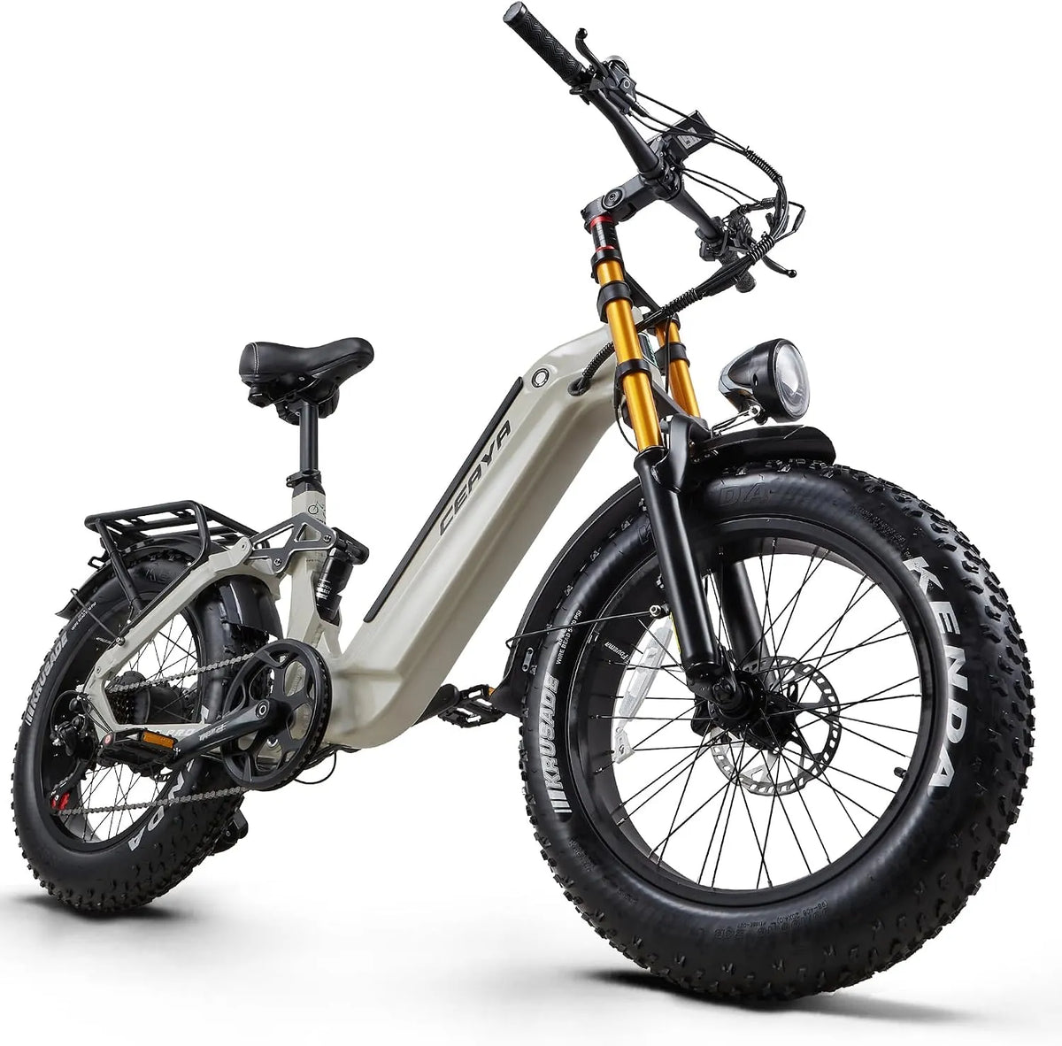 Vélo électrique 48V20AH 70-100KM, Pédalage Assisté,7 niveaux de vitesse, Double Suspension, Autonomie