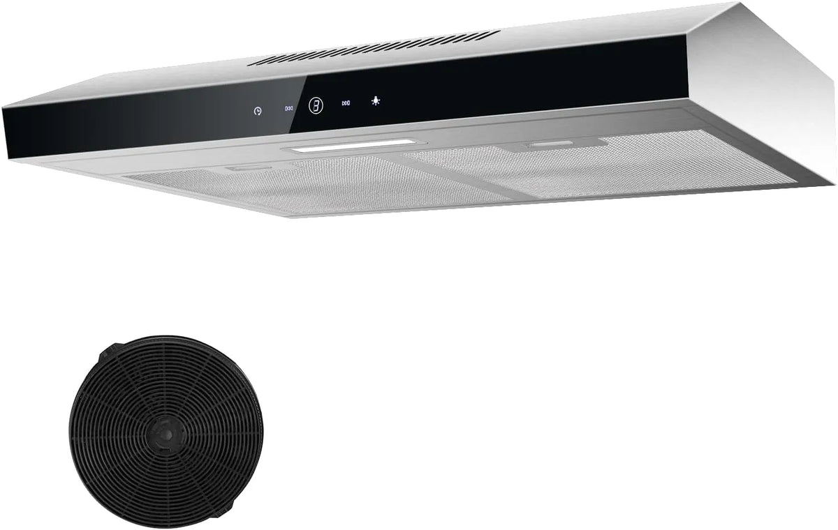 Hotte aspirante TopStrong, hotte sous comptoir 60cm, largeur 60cm, débit d'air 201 m³/h, contrôle Soft Touch à 3 étages