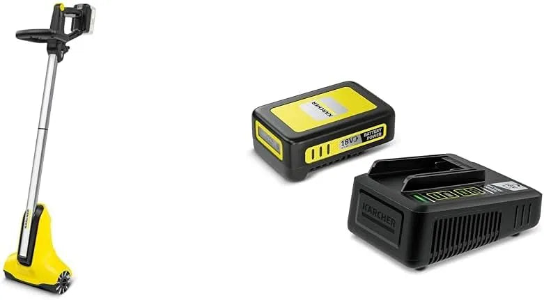Kärcher modèle V V V/2, Nettoyeur de Terrasse sans Fil PCL 3-18 18 V, Pression: Max. 10 Bar, 2,5 Ah et Chargeur Rapide, Batterie