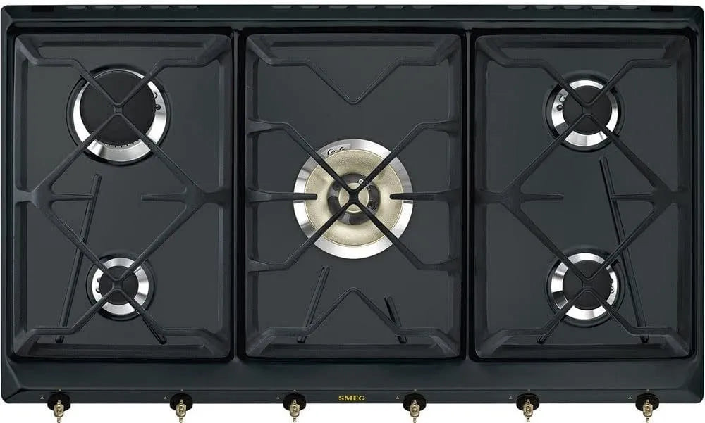 Smeg plaque de cuisson SRV896AOGH, de cuisson à gaz