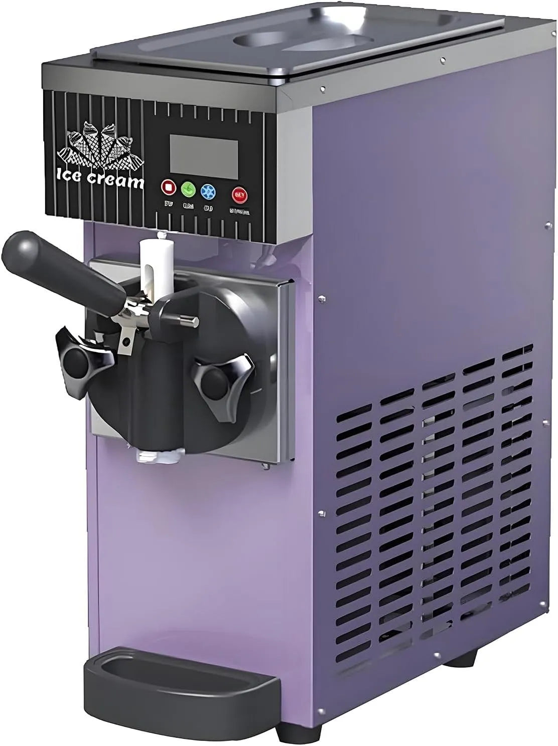 Machine à, pour restaurants et snack-bars, crème glacée commerciale 450 W avec panneau LCD et nettoyage automatique