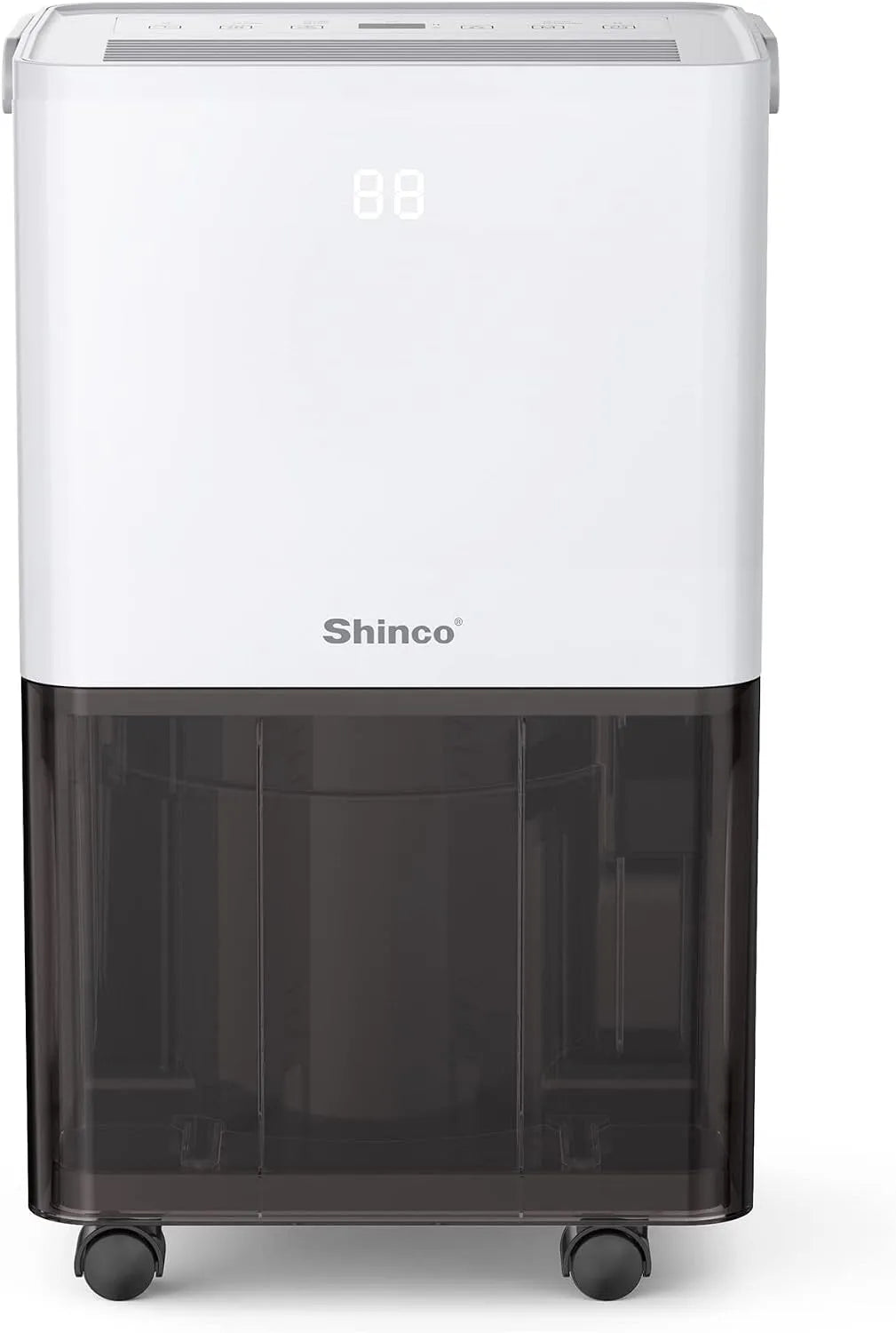 Déshumidificateur 24h SHINCO, d'air Silencieux 10L, Pour Max 15㎡, Fonction de déshumidification, Jour, Purification, Sèchage du linge, Minuterie