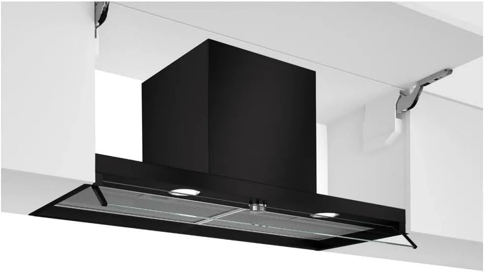 Bosch Hotte intégré Série 4, 3 niveaux de vitesse d'aspiration DBB96AF60, largeur 90cm, finition noire mat