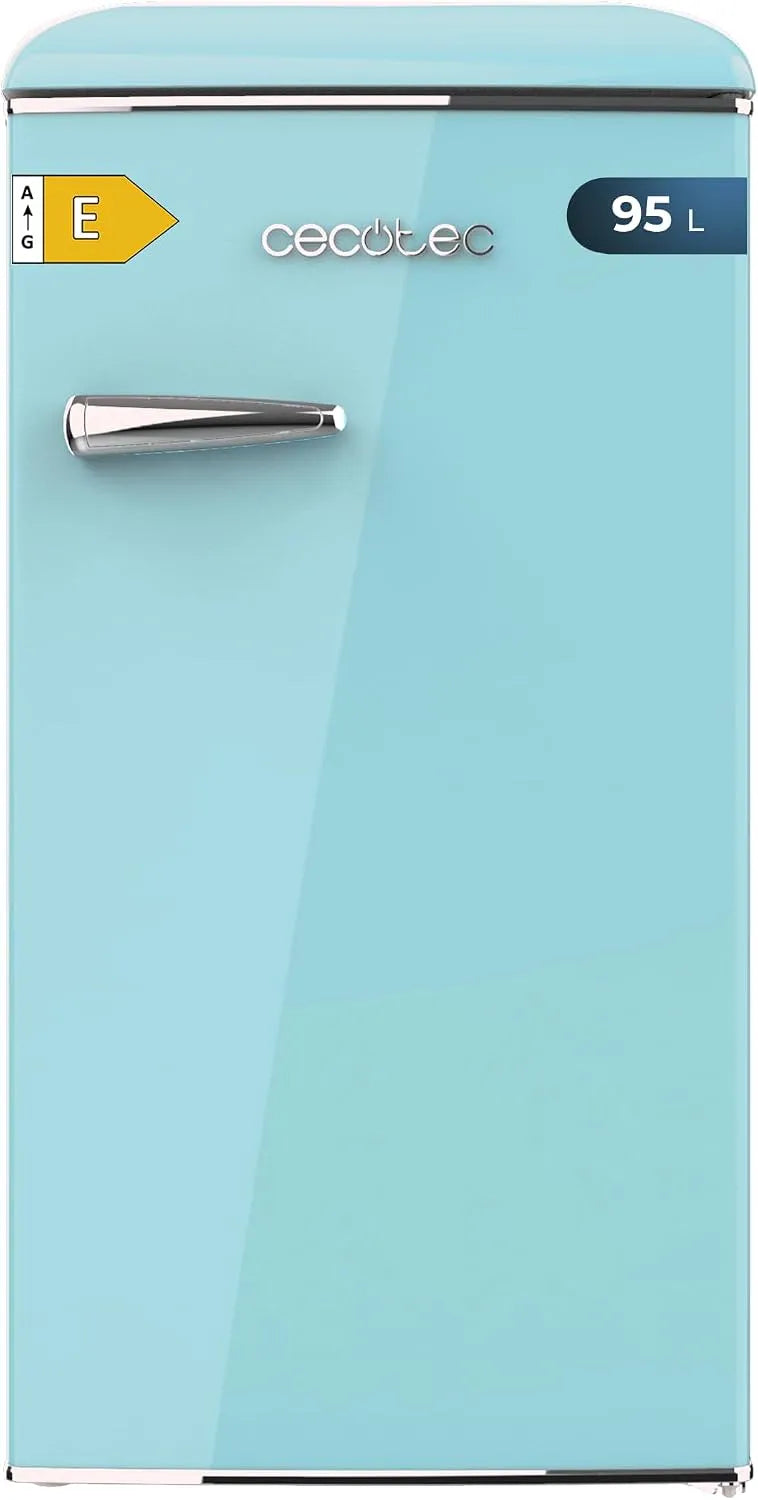 Cecotec réfrigérateur, Mini Frigo Retro Bolero Coolmarket TT Origin 103 Blue E. Mini Bleu, 89,3 cm Haut et 48,7 cm Large