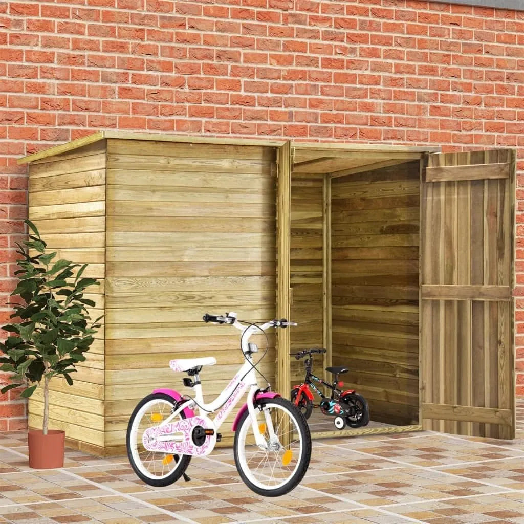 Vélo Gecheer Abri à, Remise de Jardin avec Porte Solution de Stockage Extérieur Cabane de Rangement à Outils