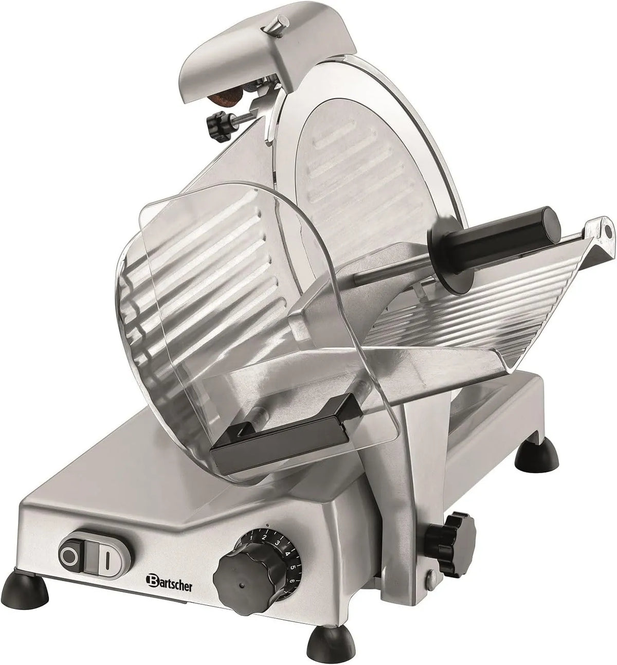 Trancheuse Bartscher, Lame de 275 mm, Professionnelle à Jambon, Acier Inoxydable finition argentéeé