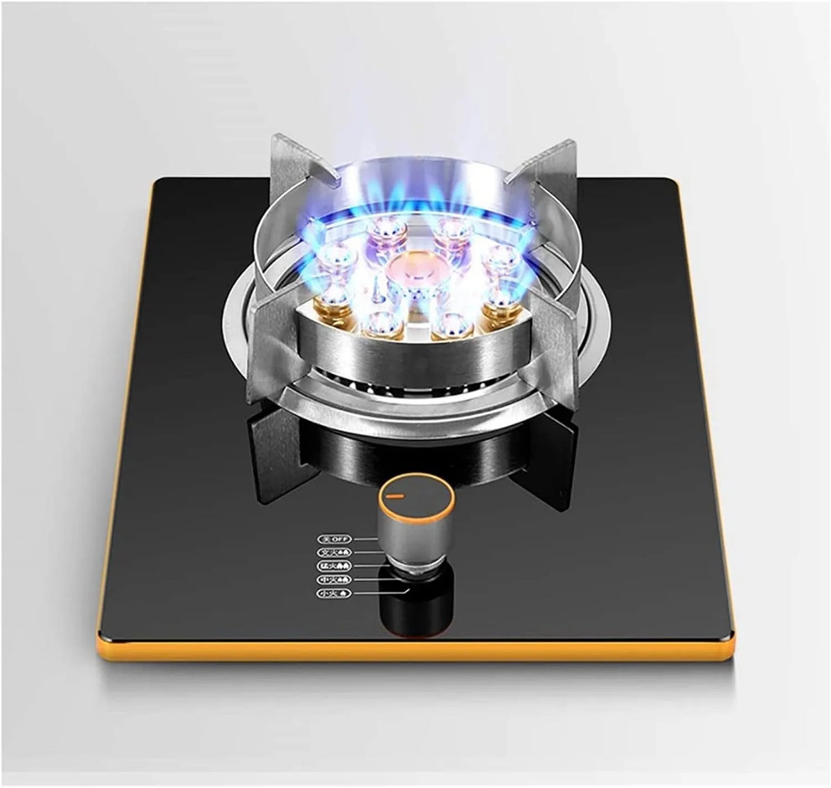 Gaz Intégrée Poêle À, 7. 0kw Neuf Brûleur D'incendie De Chambre, Avec 1 Brûleur, largeur 32cm, Verre Trempé, Facile À Nettoyer, Avec Ffd Protection