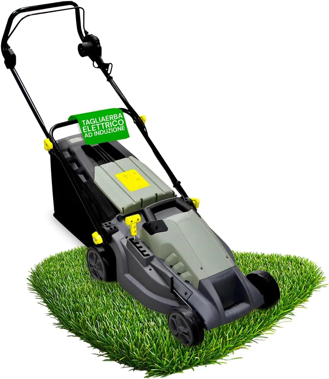 Tondeuse à gazon Avilia, puissance 1600 W, avec Panier de Collecte 50 L, réglable 5 hauteurs de Coupe, électrique à Induction, tension 230 V