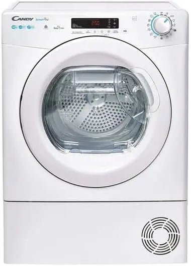 Candy pompe EH10N2TE-S, Bac EasyCase, poids 10 kg, Seche-linge a chaleur CS Smart, finition blanche, classe énergétique D