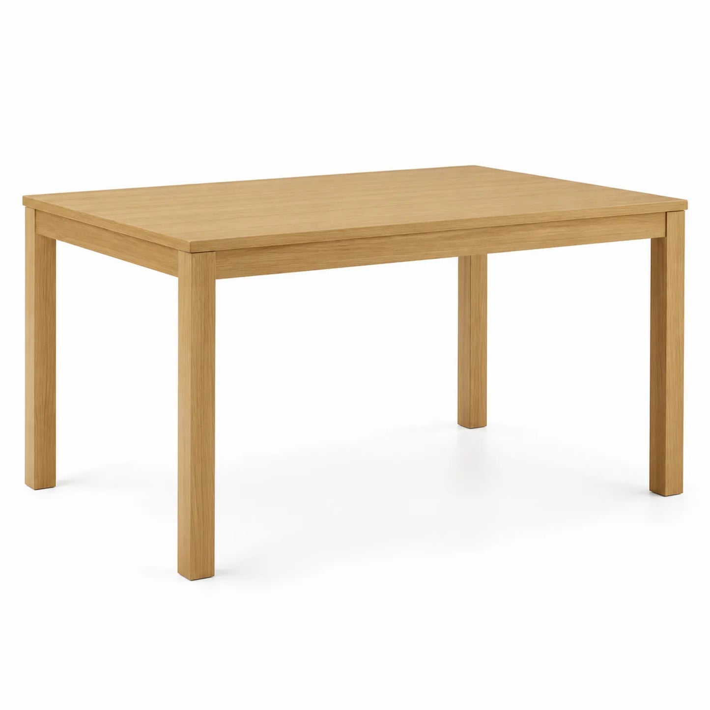 Table de salle à manger rectangulaire en bois de chêne 150x90x75 cm