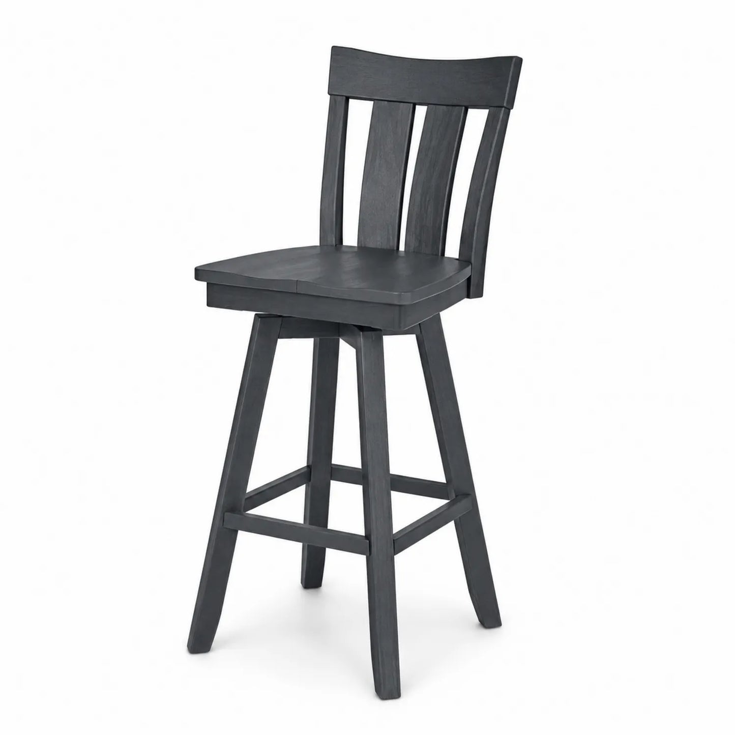 Tabouret de bar pivotant en bois Gris