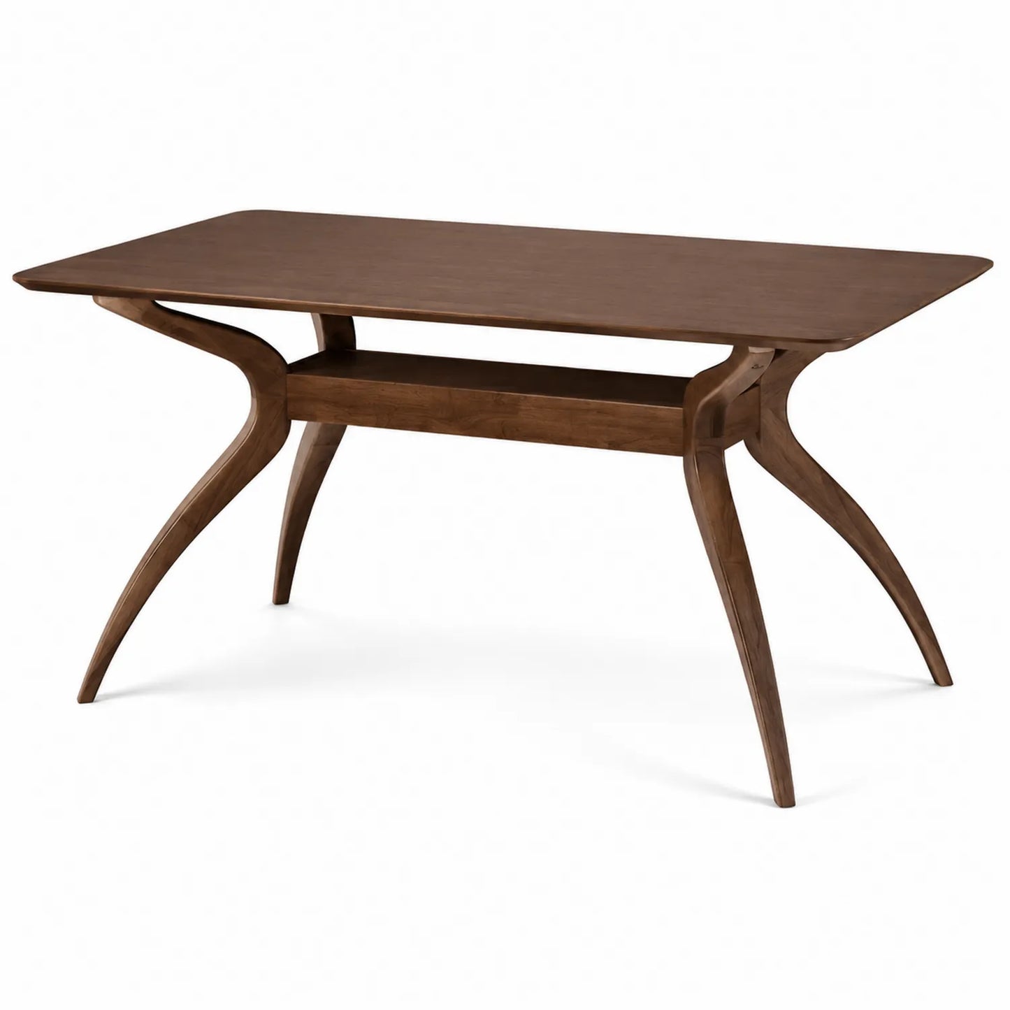 Table à manger en bois brun