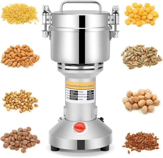 Modèle Portable Grinder Herb Grain Épice Céréales Broyeur Machine 36000r, min moulin à farine électrique 3 Lames Machine De Broyage De Synchronisation