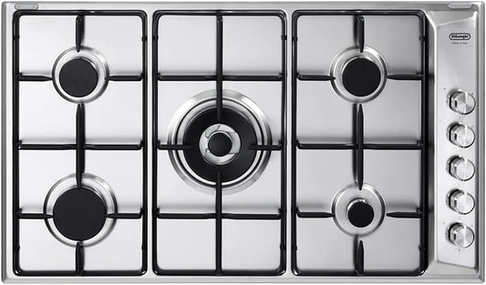 Réchaud à gaz en acier inoxydable N°5 90 cm DLI 59 DD De Longhi