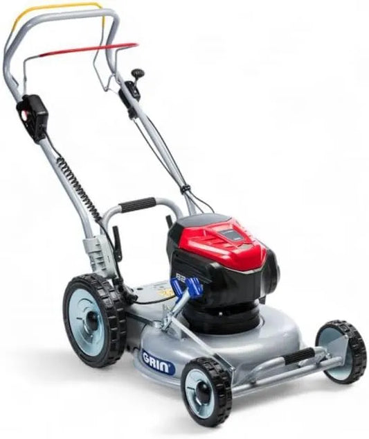Tondeuse BM46A-82V, électrique tractée sur Batterie 82V, Coupe 46cm, Mulching Professionnel, GRIN