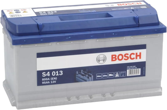 Bosch S4 013 Batterie Auto 95 A, Batterie 12 V, dimensions 354 x 175 x 190 mm, 800 A, Plomb-acide pour Véhicules sans Système Start, Stop, Droite