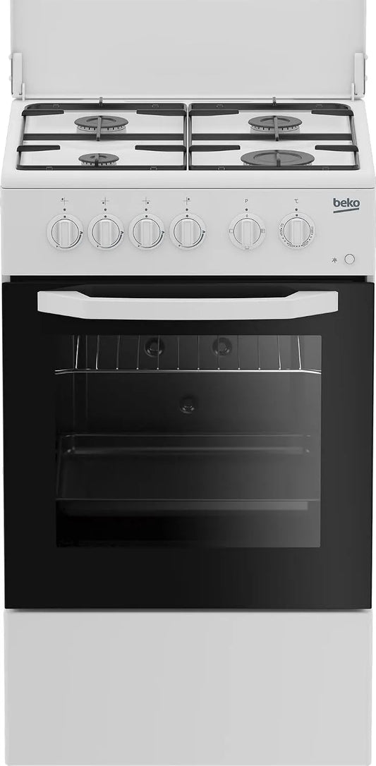 Beko four électrique CSS42014FW, Dimensions HxLxP: 85,0 x 50,0 x 50,0, contrôle mécanique, classe énergétique A, Couleur blanche