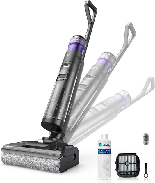 Aspirateur ED 12 17000 4000 JONR Pro Max, JONR Pro Max Laveur Sans Fil, 4000 mAh, Design Plat 180°, Pa Puissance d'Aspiration, Version Améliorée, LCD