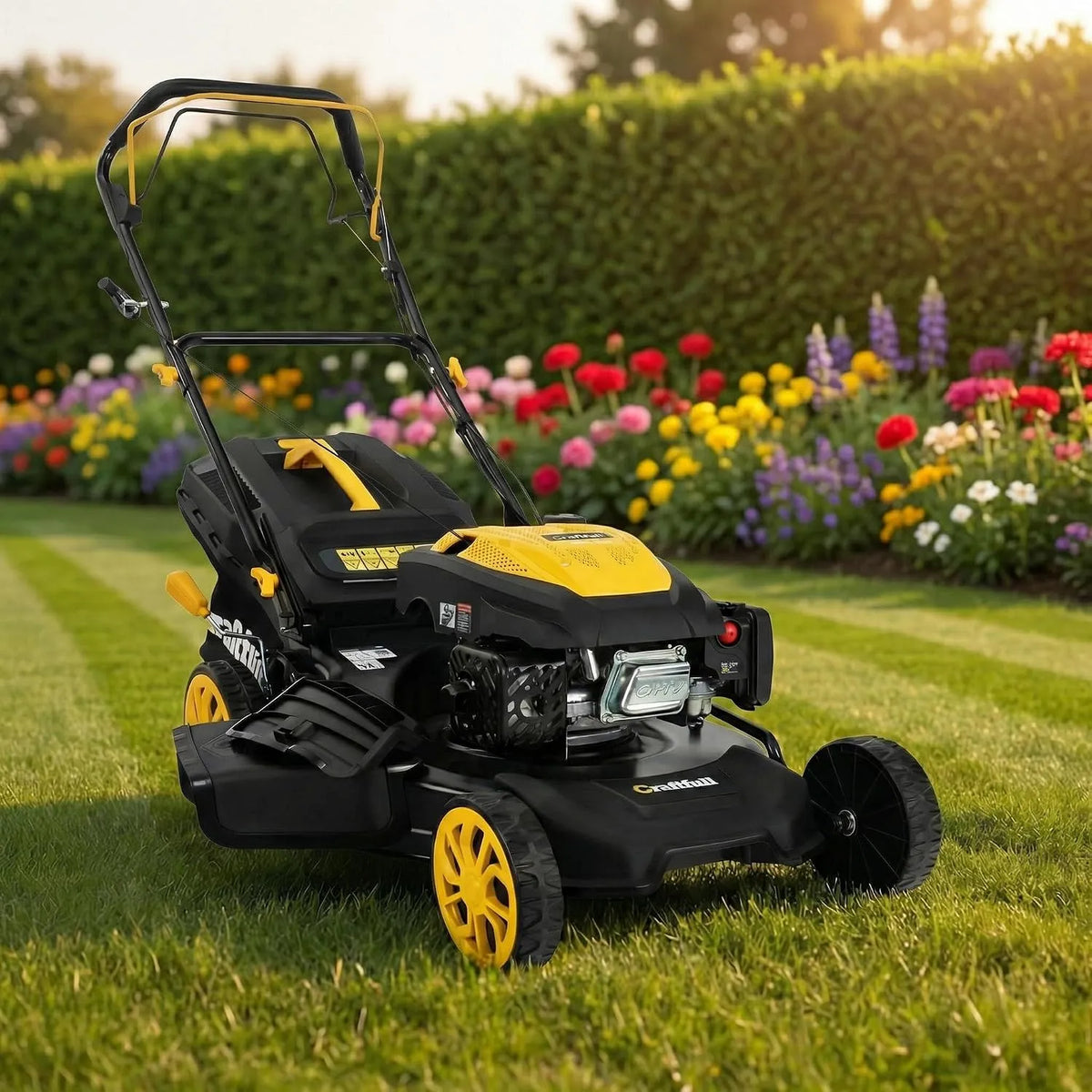 Tondeuse à gazon CR-224-30 OHV 223 Craftfull, puissance 4,6 KW 6,3 CV, Largeur de Coupe 53 cm, 223 cm, Moteur cm³, réglable en 7 Positions, Thermique
