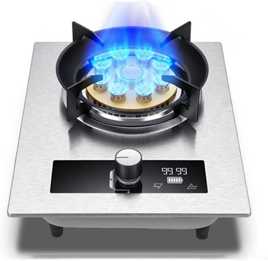 Cuisinière à gaz, 1 Brûleur, Protection Contre Les Flammes De 5,2 KW, Minuterie De 99 Minutes, Adapté À La Cuisine Domestique Avec P