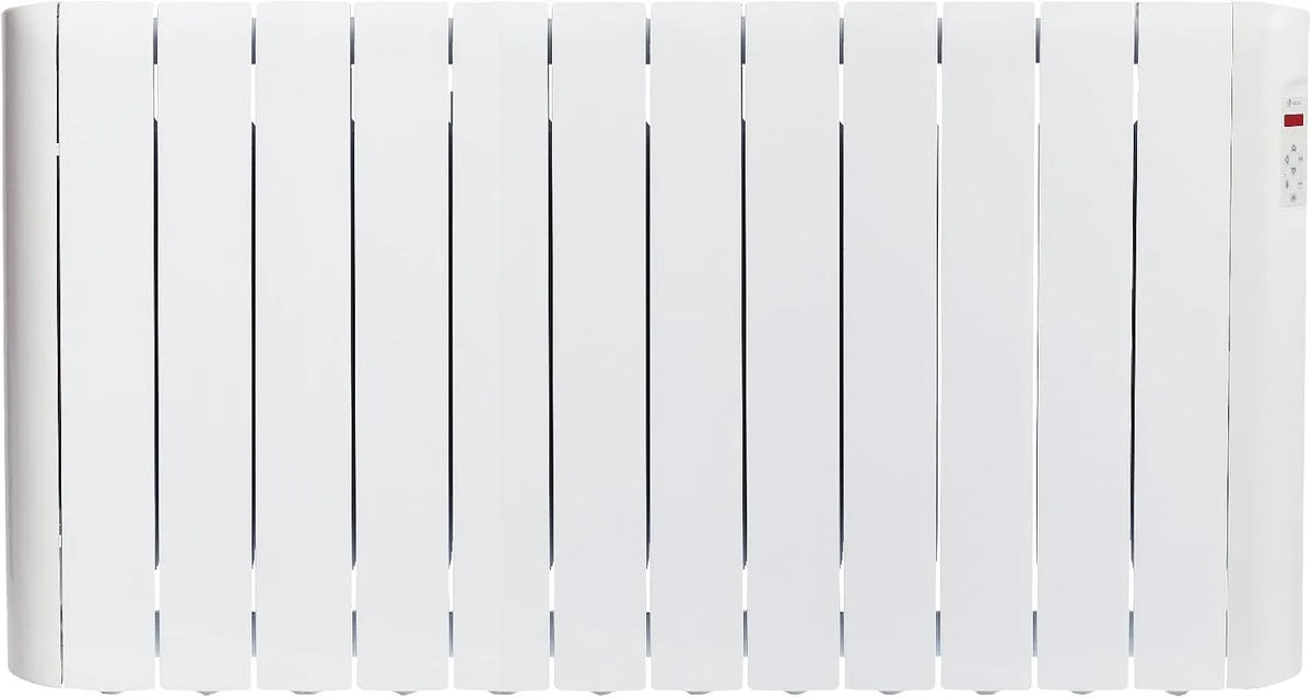 Radiateur RCE12S 1-6h/jour Haverland, design compact, finition blanche, électrique à inertie fluide caloporteur 1800 W, 21-29 m²