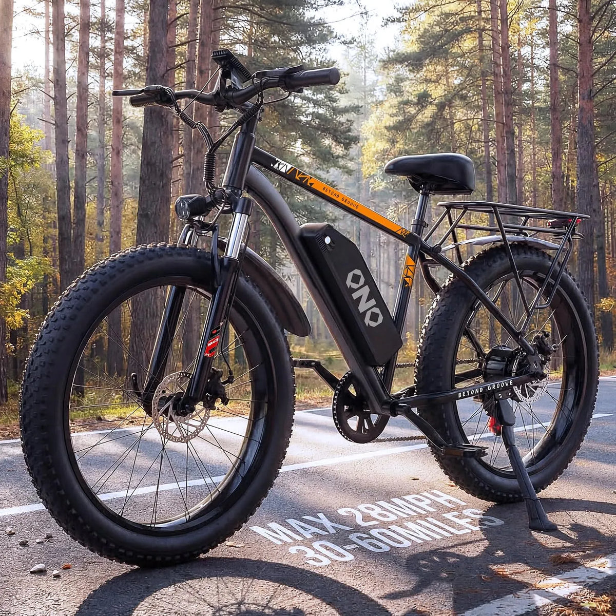 Vélo électrique VTT 26, Batterie 48 V 15 Ah, autonomie jusqu'à 40-80 km, Shimano 7 niveaux de vitesse, pour Adultes, Pouces Pneus Gras