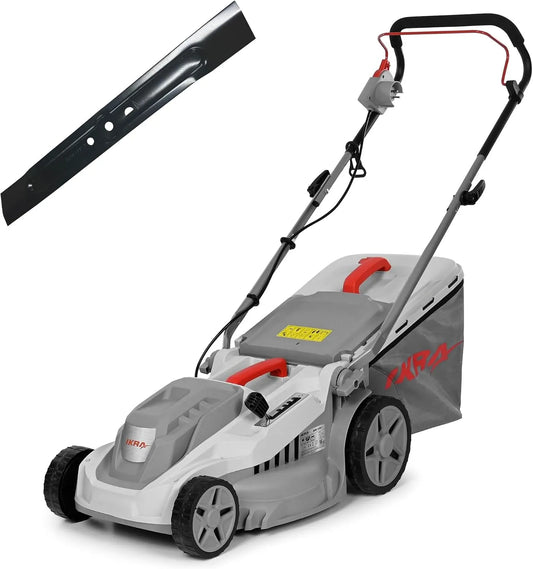 Tondeuse IERM 1638 1638-1 30-75mm IKRA, électrique -1, 1600W, Largeur de Coupe 38cm, Hauteur de Coupe, Lame de Rechange Incluse