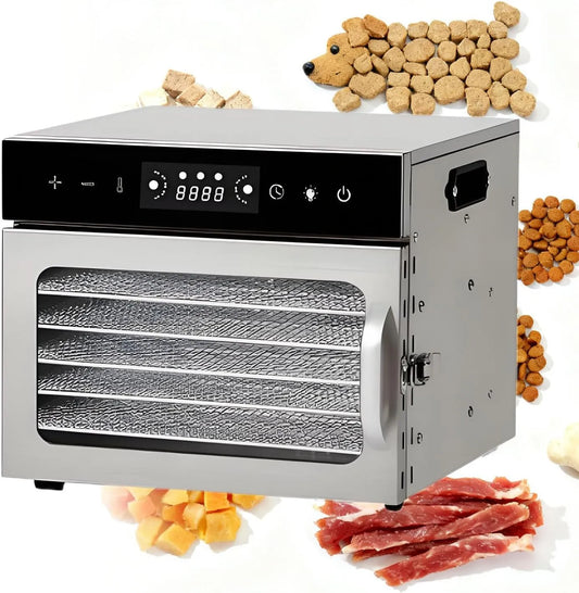 Déshydrateur alimentaire, déshydrateur à 6 couches pour fruits, herbes et champignons, légumes, à haute efficacité