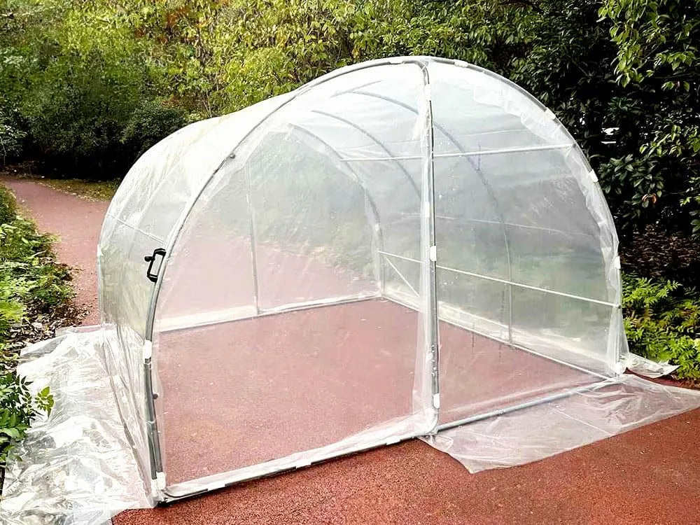 Serre de jardin FRANCE SERRES, 9m², Tunnel 3x3m, ø25mm, 2 Portes sur Charnières, Bâche Thermique