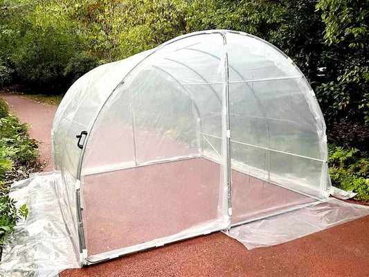 Serre de jardin FRANCE SERRES, 9m², Tunnel 3x3m, ø25mm, 2 Portes sur Charnières, Bâche Thermique