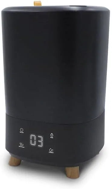 Air&Me, Humidificateur à Vapeur froide par ultrasons d'une puissance de 0.28 L, SILENCIEUX! Niveau sonore minimum de 38 dB, heure