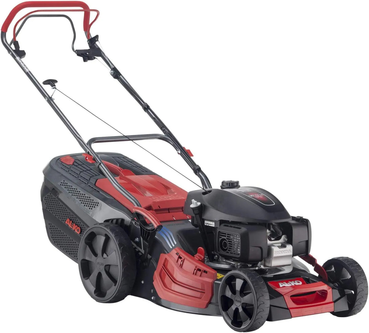 Tondeuse AL-KO, thermique 520 SP-H, entraînement roues arrières 1 vitesse, moteur Honda 167 cm³ puissance de 3,2 kW, 3,5 km/h