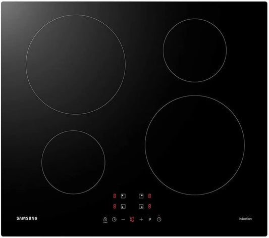 Samsung Zone induction hob, 52 centimeters, Verre trempé, finition noire