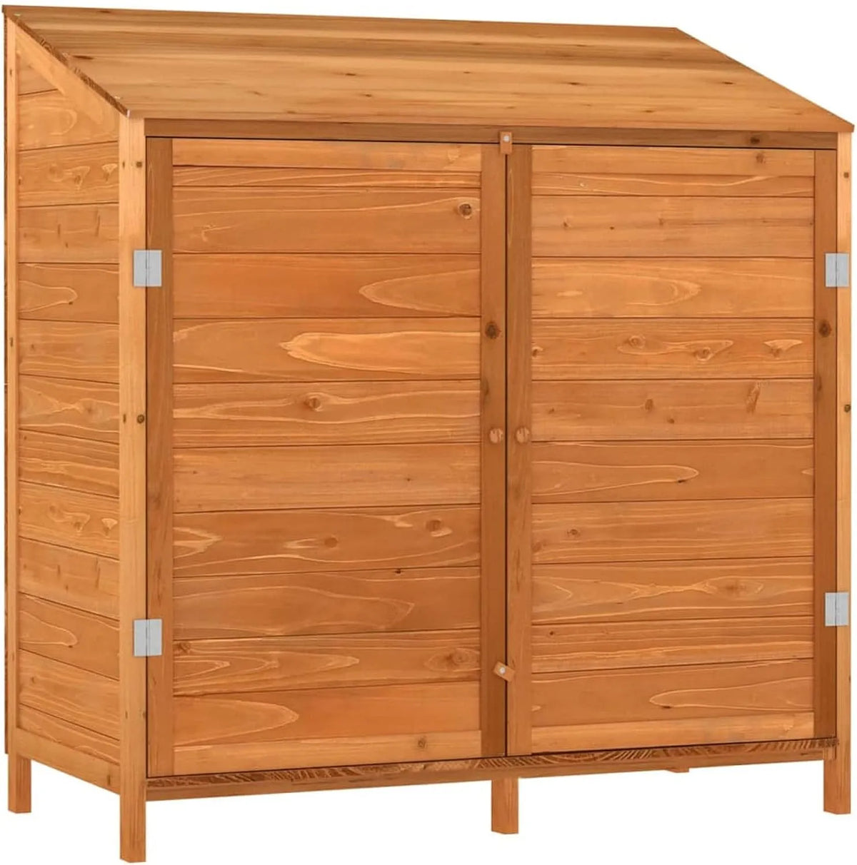 Abri de jardin, en Bois Massif, Grand Espace de Rangement, Stable et Robuste, Couleur Marron