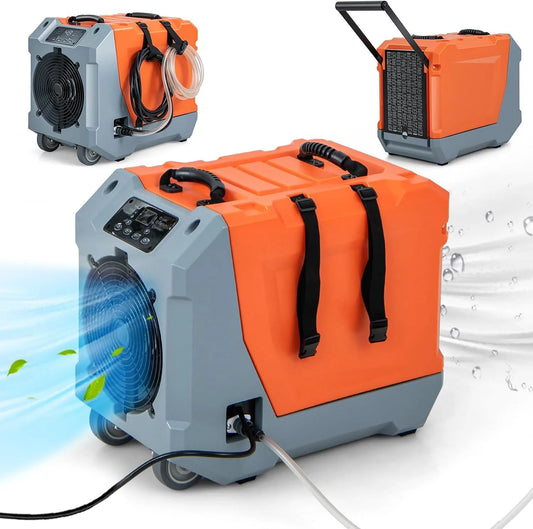 Déshumidificateur RELAX4LIFE, 4 Modes, J pour 355m³, Professionnel jusqu'à 65L, Orange