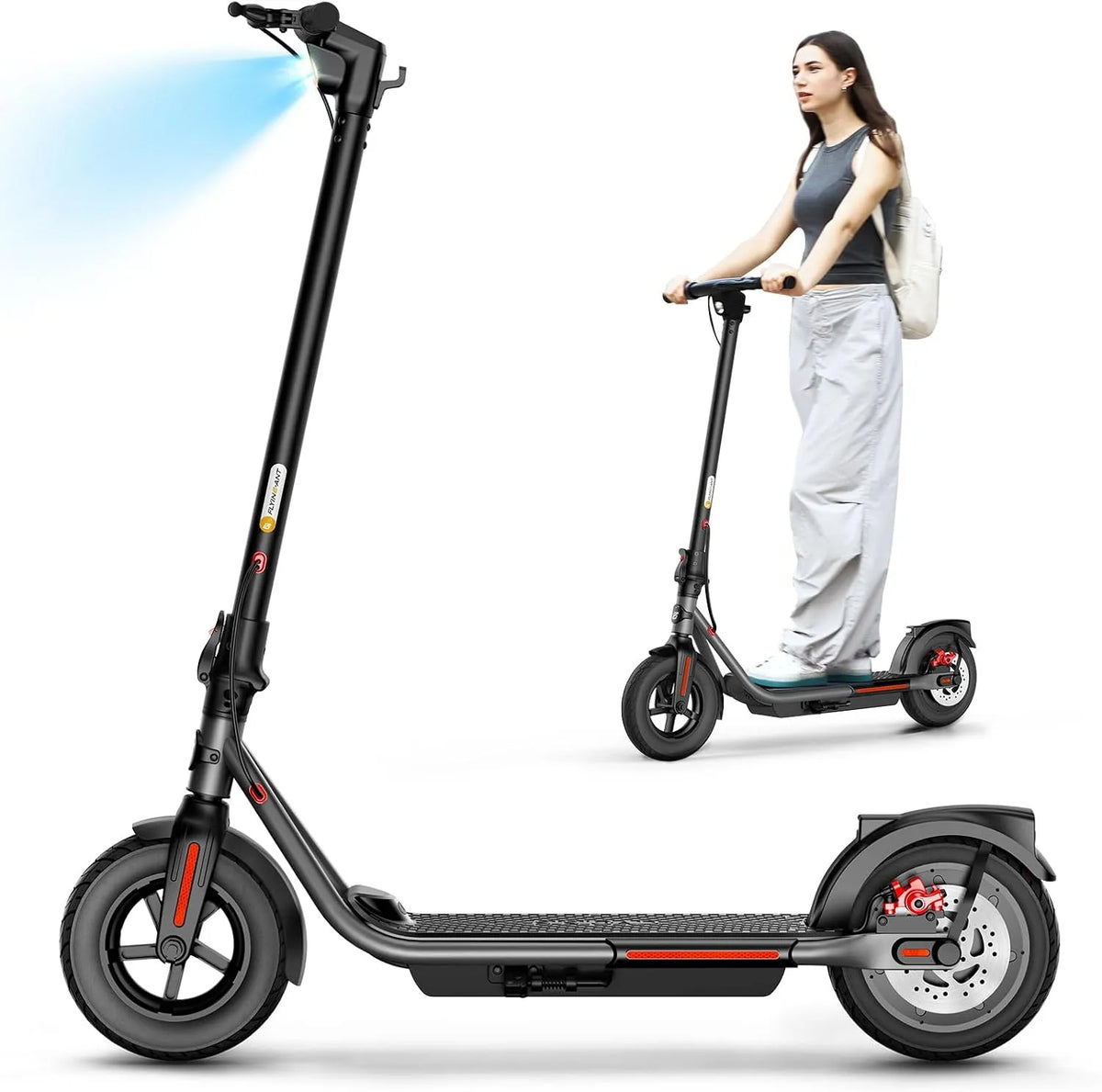 Trottinette électrique Uni-chic, Vitesse Max 25km, Adulte 10 Pouces, 25km/h, Batterie 36V 7.8Ah, Autonomie 32km, modèle 32km 25km, Freins Double