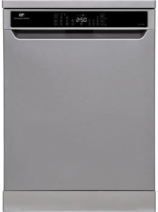 Lave-vaisselle, Largeur 59,8 cm, 39 dB, 15 couverts, pose libre CONTINENTAL EDISON, moteur induction, classe énergétique D, Silver