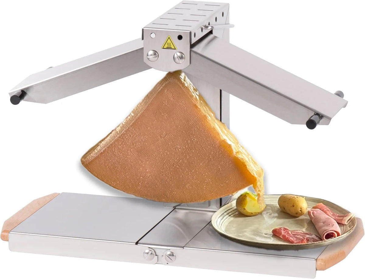 Table, Appareil Raclette Traditionnelle 1-6 Pers, Louis Tellier Brézière Signature Inox, Fabriqué en France, Durable, Facile à Nettoyer