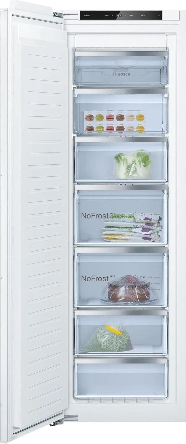 Bosch congélateur GIN81VEE0, Série 4, armoire, dimensions 177.2 x 55.8 cm, capacité 212 L, Encastrable