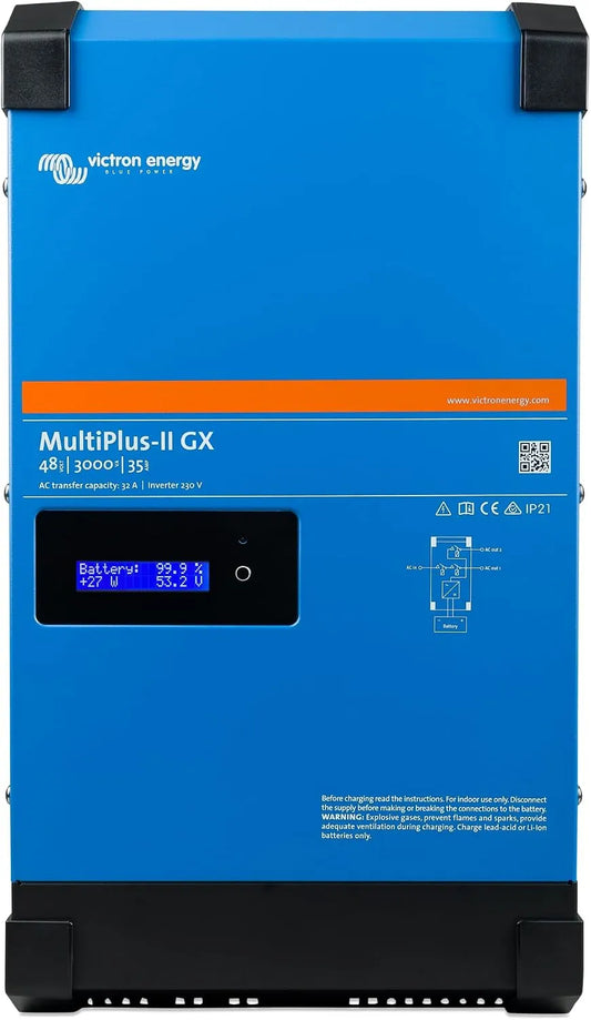 3000 VA 48 Victron Energy, MultiPlus-II GX Chargeur de Batterie Volt 230V Onde sinusoïdale Pure 35 ampères