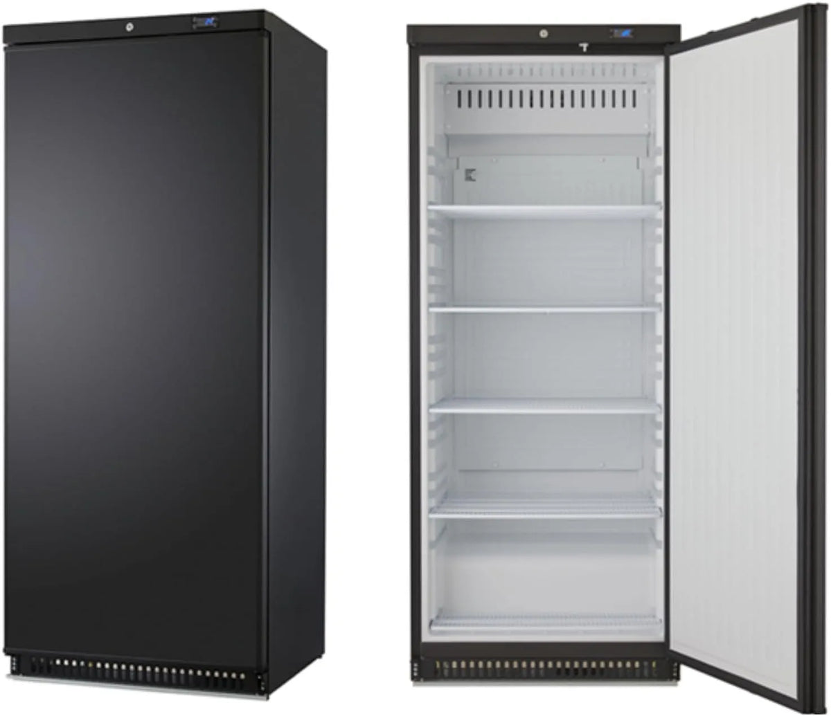 Armoire réfrigérée L2G R290-775x744x1900mm, 18, capacité 600 Litres, Carrosserie Noire, 1 Porte, 24°C, Gaz Réfrigérant